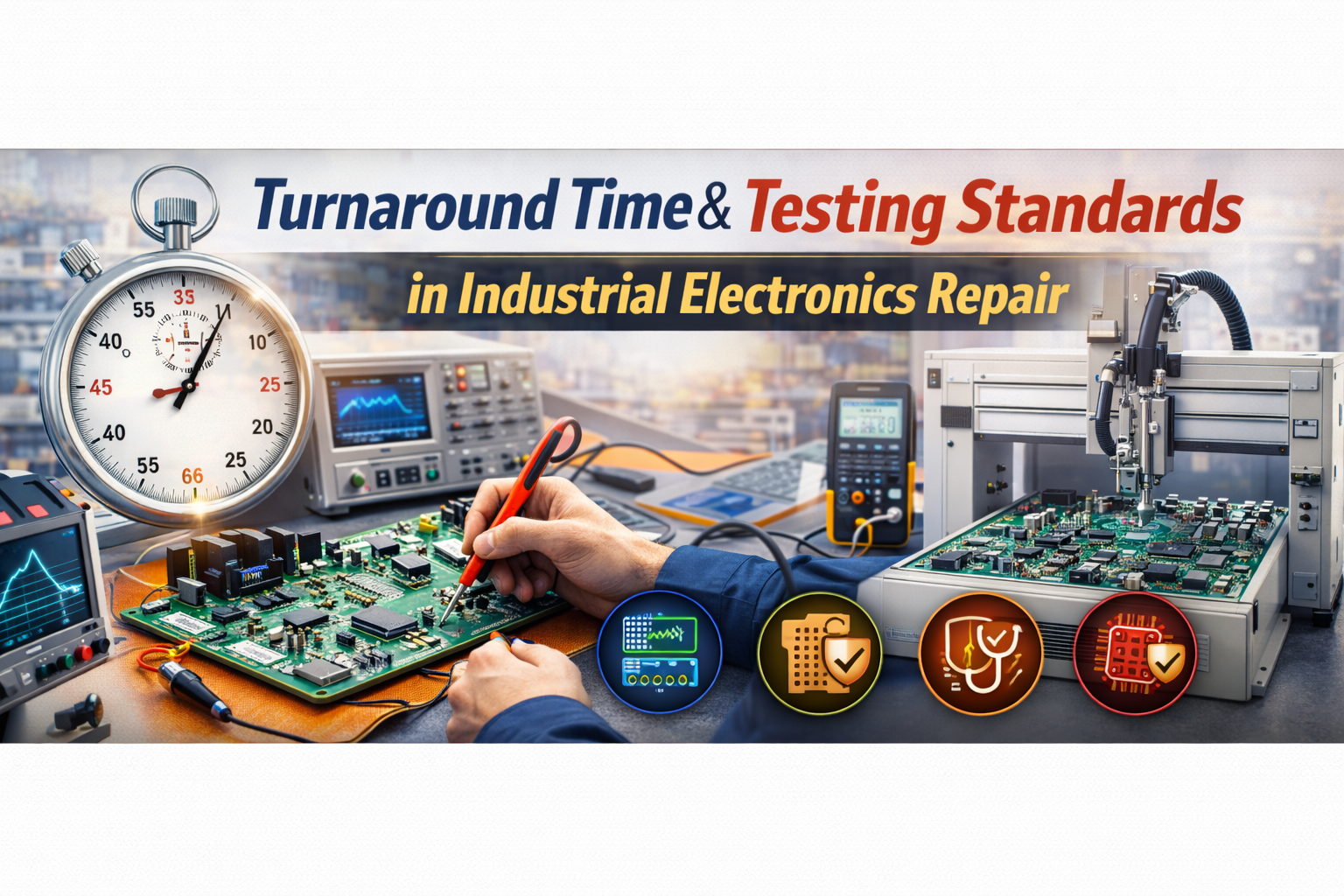 Turnaround Time, Warranty & Testing Standards in Industrial Electronics Repair