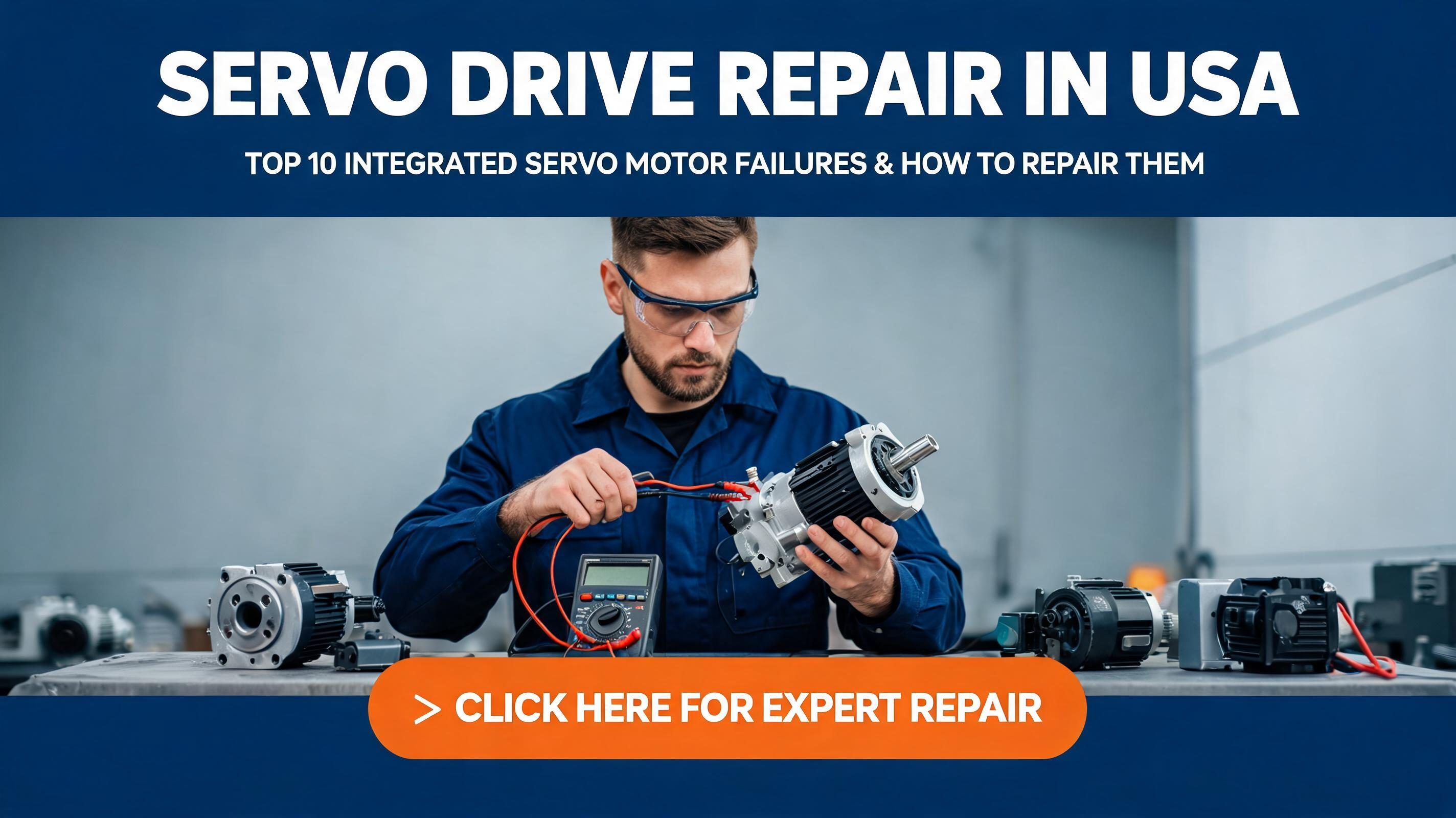 Servo Drive Repair in USA: Top 10 Integrated Servo Motor Failures and How to Repair Them